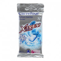 Chicle white sin azúcar CARREFOUR 5 ud.