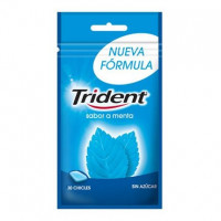 Chicles de menta Trident sin azúcar 43,5 g.