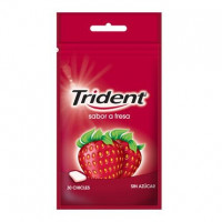 Chicles de fresa Trident sin azúcar 43,5 g.