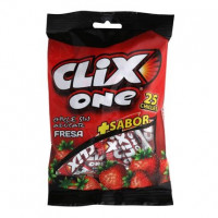 Chicles sabor fresa Clix sin gluten 20 ud.