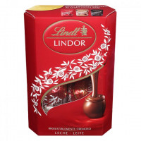 Bombones mini CORNETE chocolate con leche LINDT-LINDOR 37 g.