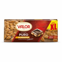 Chocolate puro con almendras enteras XL Valor sin gluten 300 g.