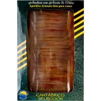 CANTABRICO Selección filetes de anchoa artesanas en aceite de oliva bandeja 110 g
