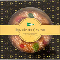 EL CORTE INGLES SELECTION roscón de Reyes relleno de crema sin aceite de palma pieza 425 g EL CORTE INGLES SELECTION roscón de Reyes relleno de crema sin aceite de palma pieza 425 g