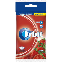 ORBIT chicles de fresa ácida sin azúcar pack 4 envases 56 g