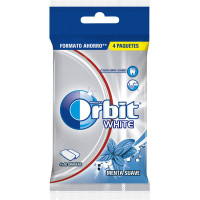 ORBIT White chicles de menta suave sin azúcar pack 4 envases 14 unidades