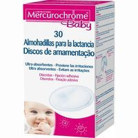 Discos para lactancia MERCUROCHROME Baby, caja 30 unid.