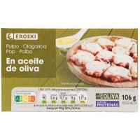 Pulpo en aceite de oliva EROSKI, lata 115 g Pulpo en aceite de oliva EROSKI, lata 115 g