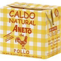 Caldo natural de pollo ANETO, brik 500 ml Caldo natural de pollo ANETO, brik 500 ml