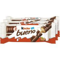 Barrita de chocolate KINDER Bueno, pack 3x43 g