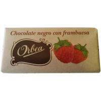 Chocolate negro con frambuesa ORBEA, tableta 125 g