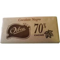 Chocolate negro origen Madag. 70 % cacao ORBEA, tableta 100 g