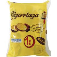 Galleta rellena de chocolate ELGORRIAGA, pack 2x180 g Galleta rellena de chocolate ELGORRIAGA, pack 2x180 g