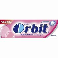 Chicle bubblemint Lc ORBIT, paquete 14 g