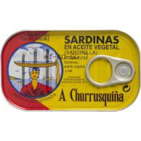 Sardinilla vegetal CHURRUSQUIÑA, lata 125 g Sardinilla vegetal CHURRUSQUIÑA, lata 125 g