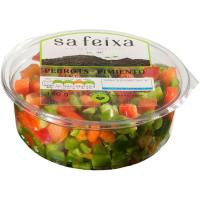 Piminto rojo-verde en dados SA FEIXA, tarrina 150 g Piminto rojo-verde en dados SA FEIXA, tarrina 150 g