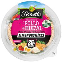 Ensalada completa de pollo, huevo y pasta FLORETTE, bowl 295 g Ensalada completa de pollo, huevo y pasta FLORETTE, bowl 295 g