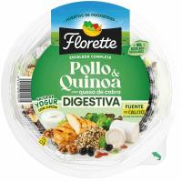Ensalada completa digestiva de pollo-quinoa FLORETTE, bowl 260 g Ensalada completa digestiva de pollo-quinoa FLORETTE, bowl 260 g