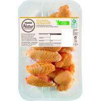 Alas de pollo partidas sin punta EROSKI Natur, bandeja aprox. 450 g