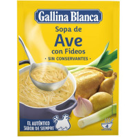 Sopa de ave con fideos GALLINA BLANCA, sobre 76 g Sopa de ave con fideos GALLINA BLANCA, sobre 76 g