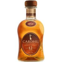 Whisky 12 años CARDHU, botella 70 cl