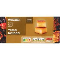 Turrón de yema tostada EROSKI, caja 250 g Turrón de yema tostada EROSKI, caja 250 g