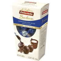 Bombones de chocolate con leche DELAVIUDA, caja 150 g