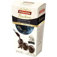 Bombones de chocolate negro DELAVIUDA, caja 150 g