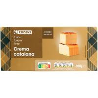 Turrón praliné de crema catalana EROSKI, caja 200 g Turrón praliné de crema catalana EROSKI, caja 200 g