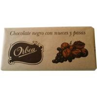 Chocolate negro con nueces-pasas ORBEA, tableta 125 g