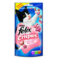 Snack gato FÉLIX Crispies salmón 45 g Snack gato FÉLIX Crispies salmón 45 g