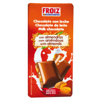Chocolate FROIZ extrafino con leche y almendras 150 g