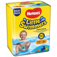 Pañal bañador HUGGIES little swimmers Talla 5-6 19 u Pañal bañador HUGGIES little swimmers Talla 5-6 19 u