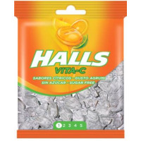 Caramelo HALLS Vita-C sin azúcar bolsa 100 g