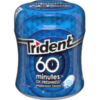 Chicle TRIDENT bote 60 minutos menta 72 g