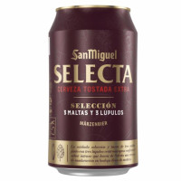 Cerveza tostada extra San Miguel Selecta lata 33 cl.