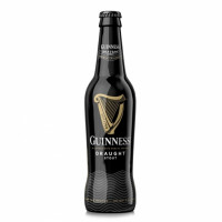 Cerveza negra GUINNESS Draught irlandesa botella 33 cl.