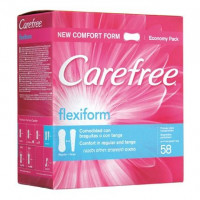 Protegeslip cotton flexiform sin fragancia Carefree 56 ud.