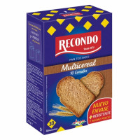 Pan tostado fibra con 10 cereales Recondo 270 g.