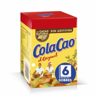 Cacao soluble original COLA CAO pack de 6 sobres de 18 g.