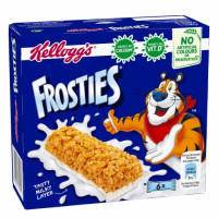 Barritas de cereales y leche Frosties Kellogg´s 6 unidades de 25g.