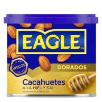 Cacahuetes fritos salados con miel Eagle sin gluten 250 g.