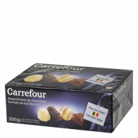 Bombones surtidos de chocolate belga Carrefour 200 g.