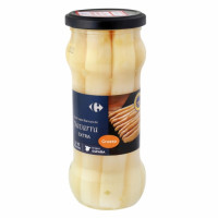 Espárragos blancos de Navarra 6/10 Carrefour 205 g.