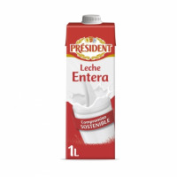 Leche entera Président brik 1 l.