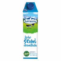 Leche semidesnatada CENTRAL LECHERA ASTURIANA brik 1 l.