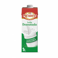 Leche desnatada Président brik 1 l.