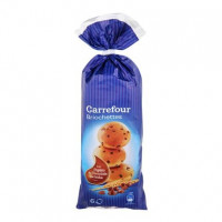 Brioches con pepitas de chocolate con leche Carrefour 250 g.