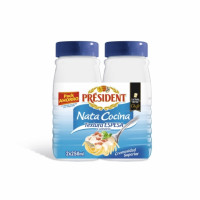 Nata para cocinar espesa Président pack de 2 unidades de 250 ml.