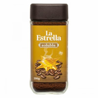 Café soluble natural La Estrella 200 g.